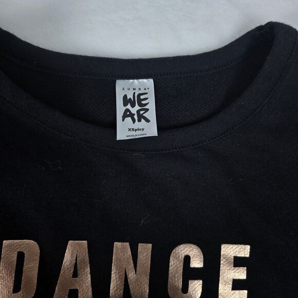 ZUMBA Hip Hop Dance Sweat Pants Top Shirt Set Women Small Rose Sequence Gold - Picture 8 of 16